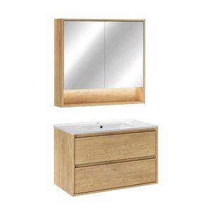 Petits-meubles KOUPELNOVÝ NÁBYTEK 81cm Edmé 2er-Set Dřevo obraz
