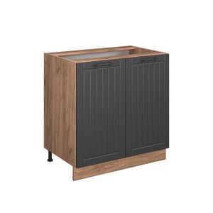Vicco SPODNÍ SKŘÍŇKA KUCHYŇSKÉ LINKY Fame-Line Tmavě šedá 80 cm s policí, PD Mramor obraz
