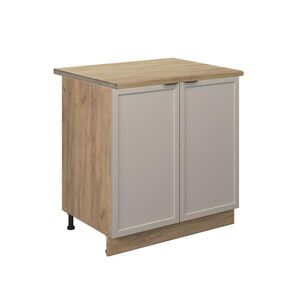 Vicco SPODNÍ SKŘÍŇKA KUCHYŇSKÉ LINKY Fame-Line GreyBeige 80 cm s policí, PD Dub obraz