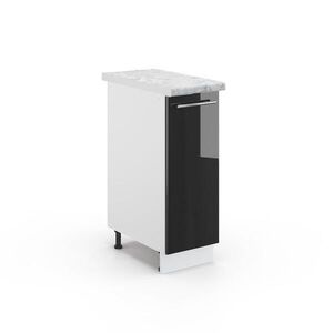 Vicco LÉKÁRNIČKOVÁ SKŘÍŇKA Fame-Line Antracitový vysoký lesk 30 cm , PD Mramor obraz
