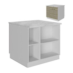 Vicco KUCHYŇSKÝ OSTROV Fame-Line Dubový panel 90 cm se zásuvkou, bez pracovní desky obraz