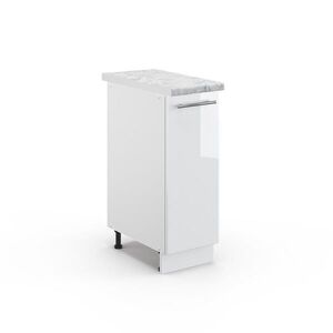Vicco LÉKÁRNIČKOVÁ SKŘÍŇKA Fame-Line Bílá vysoký lesk 30 cm , PD Mramor obraz