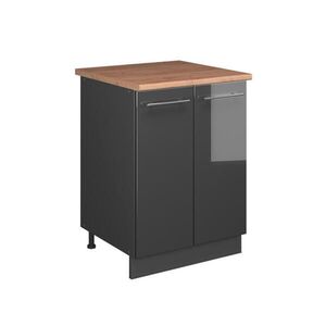 Vicco SKŘÍŇKA POD DŘEZ Fame-Line, Antracitový vysoký lesk/Antracit, 60 cm obraz