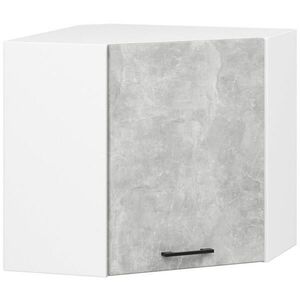 RAUMHIRSCH FURNITURE ZÁVĚSNÁ SKŘÍŇ Bílá, beton 58/60/30 obraz
