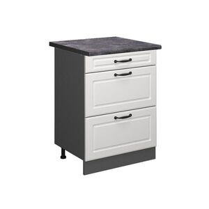 Vicco SPODNÍ SKŘÍŇKA KUCHYŇSKÉ LINKY R-Line Bílý venkovský dům 60 cm se zásuvkami, PD Antracit obraz