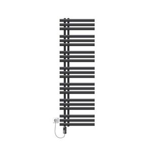LuxeBath ELEKTRICKÝ koupelnový radiátor Iron EM 500 x 1600 mm, antracitový, s topným tělesem 1200 W, digitální ovládání obraz