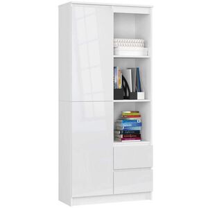 RAUMHIRSCH FURNITURE STOJANOVÁ POLIČKA Bílá, lesklá bílá 180/80/35 obraz