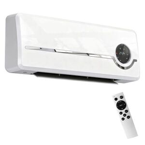 HOMCOM VENTILÁTOROVÉ TOPENÍ pro montáž na zeď 2000 W keramické nástěnné topení s ventilátorem 2 režimy topení obraz