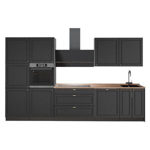 Vicco KUCHYŇSKÝ KOUT Fame-Line, Anthrazit-Gold Landhaus/Antracit, 340 cm, PD Dub obraz