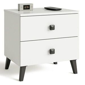 RAUMHIRSCH FURNITURE NOČNÍ STOLEK bílý, černý 43/40/37 obraz