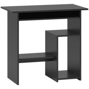 HOMCOM POČÍTAČOVÝ STŮL s otevřenými přihrádkami, 80 x 45 x 75 cm, černý obraz