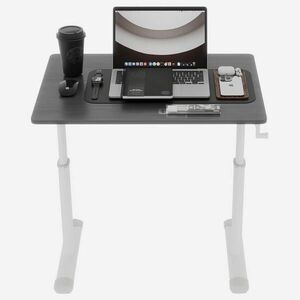 STILVORA ŠEDÝ PSACÍ STŮL pro děti, kompaktní design do pokoje a kanceláře, 80x60x90 cm obraz