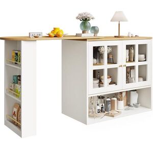 FLIEKS BAROVÁ SKŘÍŇKA OTOČNÁ 360° 5 POLIC BÍLÁ obraz