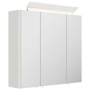 MID.YOU ZRCADLOVÁ SKŘÍŇKA, vysoce lesklá bílá, 70/62/17 cm obraz