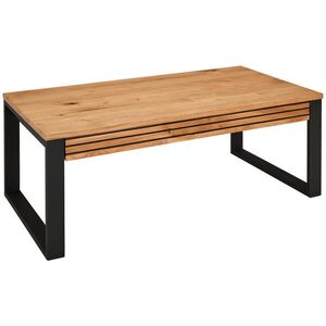 MID.YOU KONFERENČNÍ STOLEK, přírodní barvy, černá, dřevo, kov, 115/60/42 cm obraz