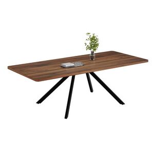 Urban Meuble JÍDELNÍ STŮL rozkládací 160-240 cm, ořech a kov – moderní pro 6-10 osob s robustním výsuvem obraz