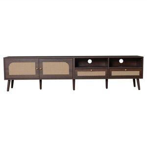 Urban Meuble TV STOLEK retro ratanový design, 200/37/49, 5 cm obraz