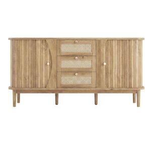Urban Meuble KOMODA ratanová s posuvnými dvířky, 140, 5/40/76 cm obraz