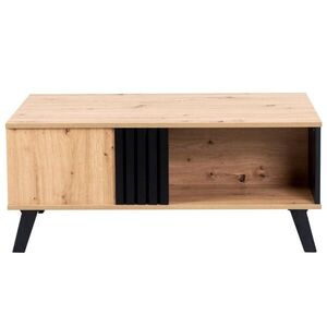 Urban Meuble KONFERENČNÍ STOLEK s efektem dřeva a černé barvy 100/60/43 cm obraz