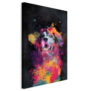 artgeist MALBA NA PLÁTNĚ, abstraktní, zvířata, 80/120/1, 2 cm obraz