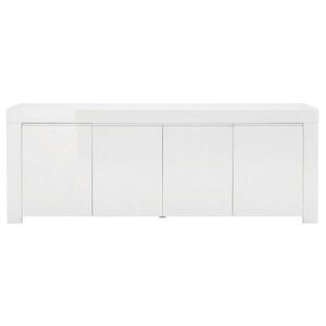 MID.YOU ŠIROKÁ KOMODA, vysoce lesklá bílá, 210/84/50 cm obraz