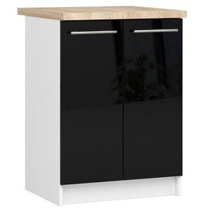 RAUMHIRSCH FURNITURE SPODNÍ SKŘÍŇKA bílá, černá lesklá 85/60/46 obraz