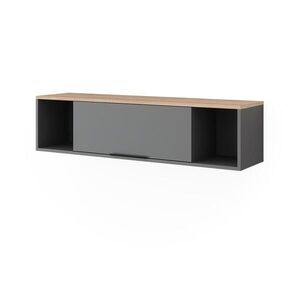 Vicco NÁSTĚNNÁ POLICE Betti Anthracite/Sonoma 120 x 30 cm obraz