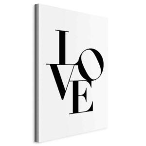 artgeist MALBA NA PLÁTNĚ, abstraktní, text, 60/90/1.2 cm obraz