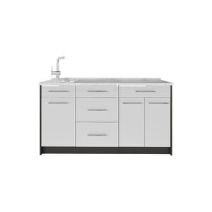Vicco KUCHYŇSKÝ BLOK Fame-Line, Bílá vysoký lesk, 150 cm, PD Mramor obraz