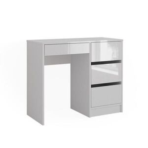 Vicco STŮL Sherry Bílá vysoký lesk 90 x 40 cm se zásuvkami obraz
