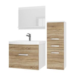 B BELINI GROUP KOUPELNOVÝ NÁBYTEK Koupelnová SADA PRI M2, Dub Sonoma matný, 90 cm obraz