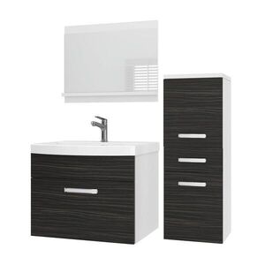 B BELINI GROUP KOUPELNOVÝ NÁBYTEK Koupelnová SADA PRI M2, Eben matný, 90 cm obraz