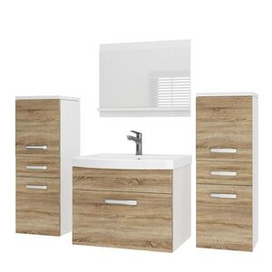 B BELINI GROUP KOUPELNOVÝ NÁBYTEK Koupelnová SADA PRI M4, Dub Sonoma matný, 120 cm obraz