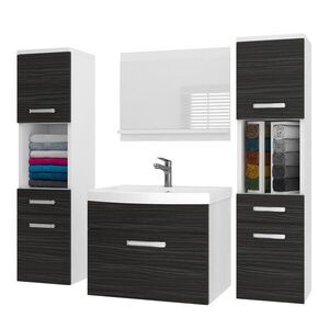 B BELINI GROUP KOUPELNOVÝ NÁBYTEK Koupelnová SADA PRI M6, Eben matný, 120 cm obraz