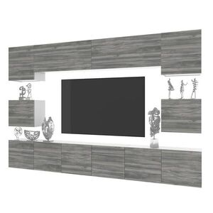 B BELINI GROUP OBÝVACÍ STĚNA Milano 3, Šedá matná, 300 cm, Bezúchytková obraz
