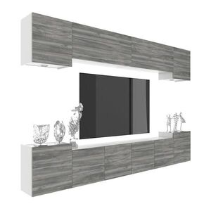 B BELINI GROUP OBÝVACÍ STĚNA Milano 4, Šedá matná, 300 cm, Bezúchytková obraz