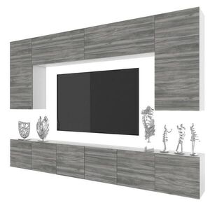 B BELINI GROUP OBÝVACÍ STĚNA Milano 2, Šedá matná, 300 cm, Bezúchytková obraz