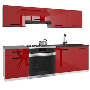 B BELINI GROUP KUCHYŇSKÁ LINKA Italia 1 180 cm, s pracovními deskami, Červená obraz