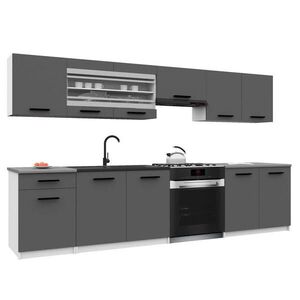 B BELINI GROUP KUCHYŇSKÁ LINKA Italia 4 260 cm, s pracovními deskami, Šedá obraz