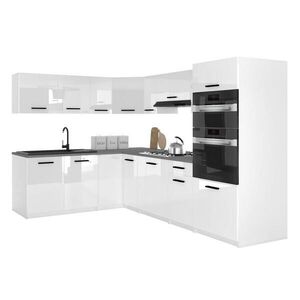 B BELINI GROUP KUCHYŇSKÁ LINKA Italia 8 420 cm , s pracovními deskami, Bílá lesklá obraz