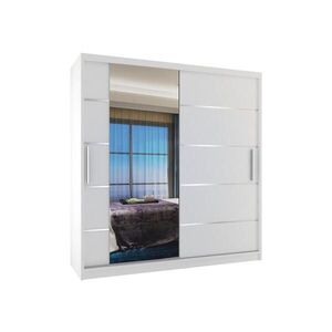 B BELINI GROUP POSUVNÁ SKŘÍŇ Verona MBP, Bílá Mat, 158 cm, se zrcadlem obraz