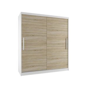 B BELINI GROUP POSUVNÁ SKŘÍŇ Verona SI, Bílá/Dub Sonoma Mat, 133 cm obraz