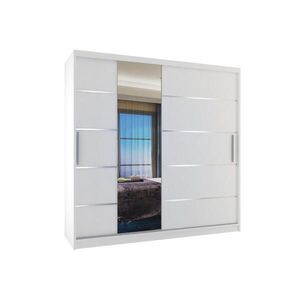 B BELINI GROUP POSUVNÁ SKŘÍŇ Verona MBP, Bílá Mat, 200 cm, se zrcadlem obraz