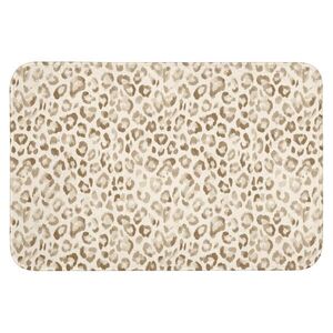 OnlyWow KOUPELNOVÁ PŘEDLOŽKA Leopard - Classic - Béžová 90x60 cm obraz