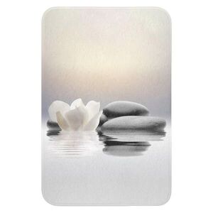 OnlyWow WC PŘEDLOŽKA Kameny - Lotos - Bílý - Voda - Zen 40x60 cm obraz