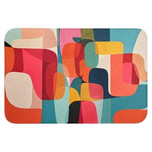 OnlyWow KOUPELNOVÁ PŘEDLOŽKA Tvary - barevné - abstraktní - letadla 90x60 cm obraz
