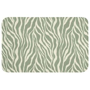 OnlyWow KOUPELNOVÁ PŘEDLOŽKA Zebra - Motiv - zelená 80x50 cm obraz