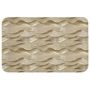 OnlyWow WC PŘEDLOŽKA Vlny - vzor - zlaté 80x50 cm obraz