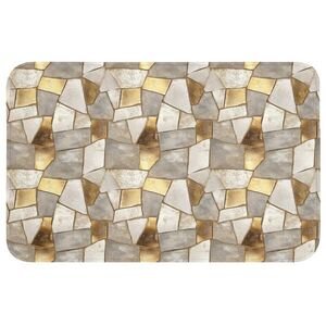 OnlyWow WC PŘEDLOŽKA Mozaika - Mramor - Zlato 80x50 cm obraz