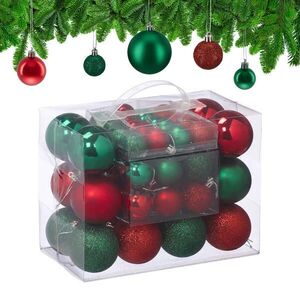 Relaxdays KOULE zelené červené 50-ks-Set plast obraz